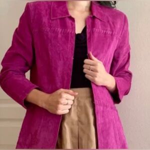 Vintage Leather  Pink Jacket